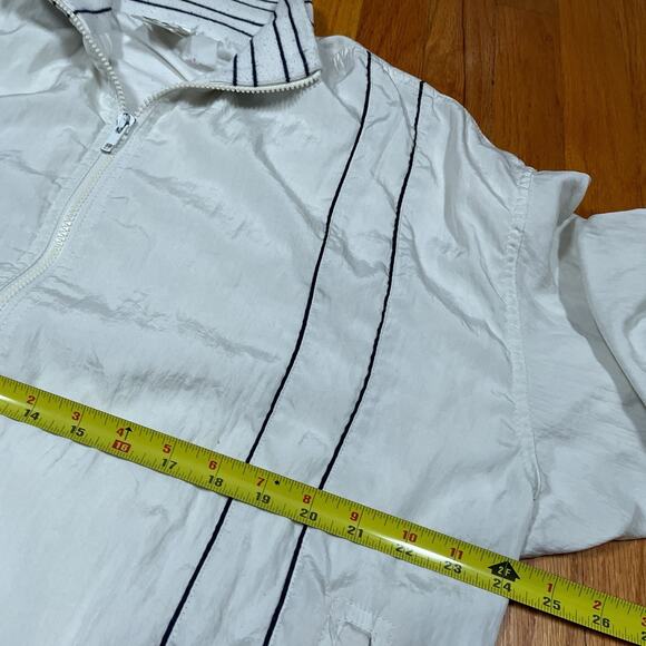 Vintage 80s Nike Tennis Jacket XL Checkerboard Tag Windbreaker Crest Logo - Picture 8 of 14